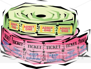 Festive Ticket Rolls