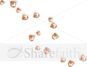 Many Acorns Tumbling Down