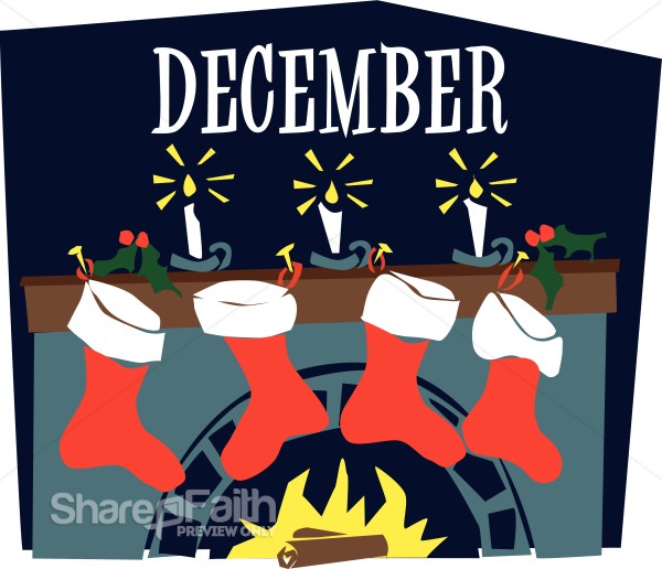 Mantle and Stockings in December