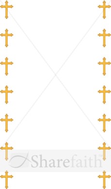 Gold Cross Page Sides