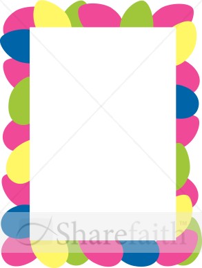 Frame of Easter Eggs