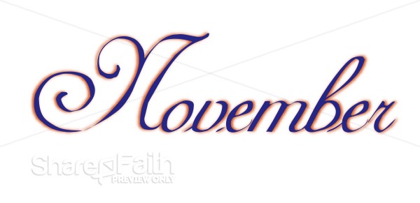 Elegant Navy Blue November