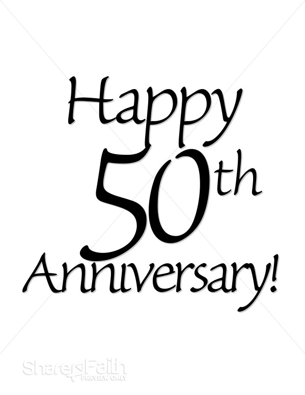 Happy 50th Anniversary! Wordart