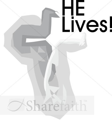 He Lives Brushstroke