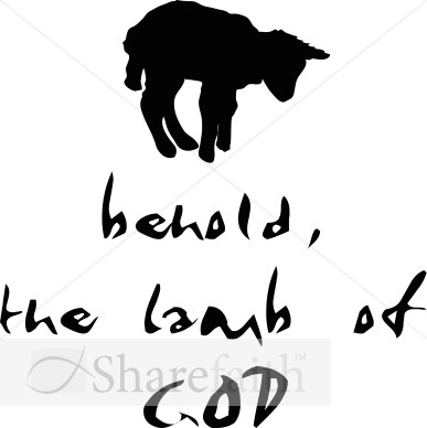 Behold%20the%20Lamb%20of%20God%20with%20Lamb%20Silhouette