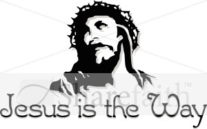 Jesus Is the Way with Cut out Passion Portrait