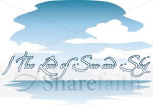 I the Lord of Sea and Sky with Seascape