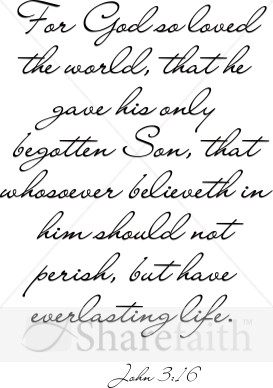 He Gave His Only Begotten Son