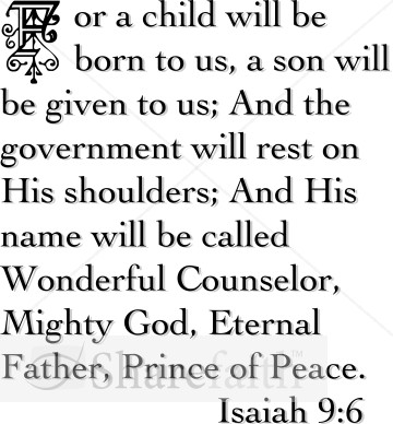For a Child Will Be Born To Us