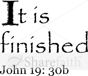 John 19:30b Rugged Script