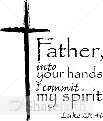 Luke 23:46 with Cross