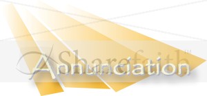 Annunciation with Rays of Gold