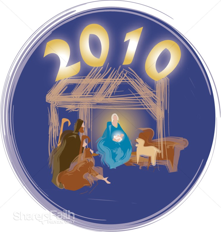 2010 Scene in the Manger