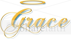 Gold Grace Script with Halo