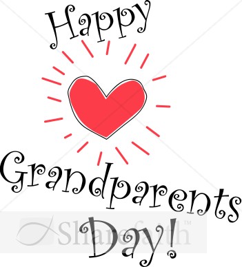 Happy Grandparent's Day with Shining Heart