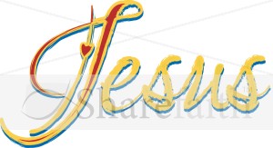 Jesus Brushstroke with Heart Accent