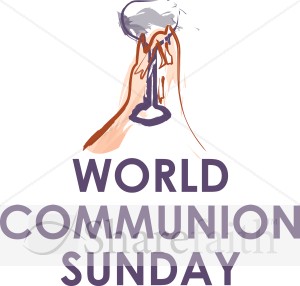 World Communion Sunday with Hands and Chalice