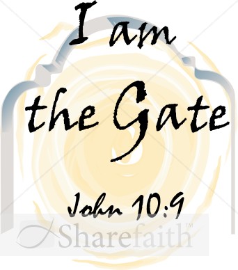 I am the Gate Typography   John 10:9