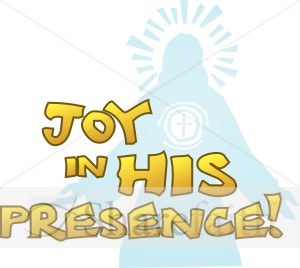 Joy in His Presence with Jesus Silhouette