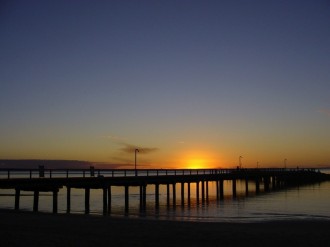 Alaskan Pier at Sunset