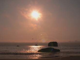Peach Beach Afternoon