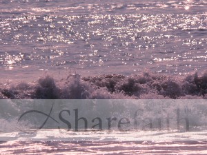 Purple Waves Crashing