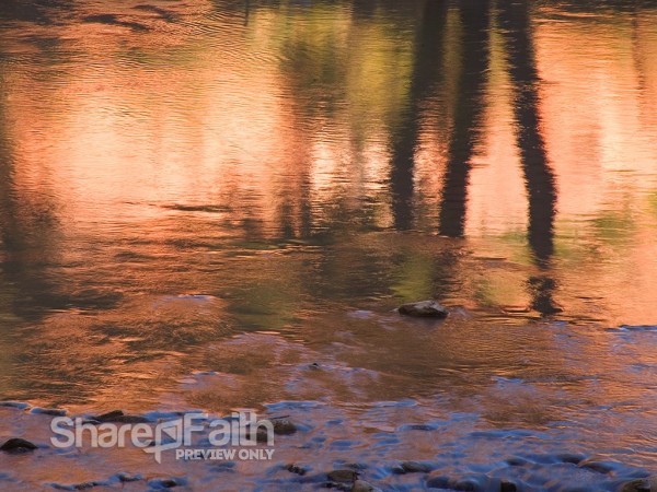 Sunset Reflection in River