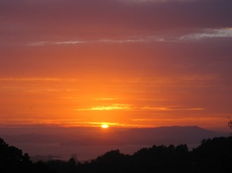 Sunset with Orange Sky
