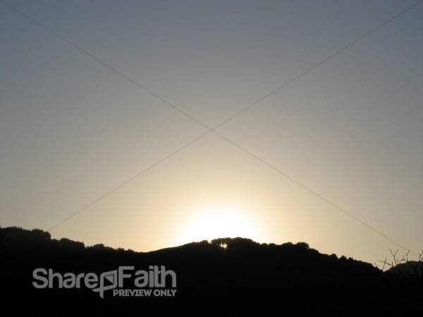 Morning Sunrise Silhouette