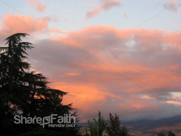 Heavenly Clouds Over Hills