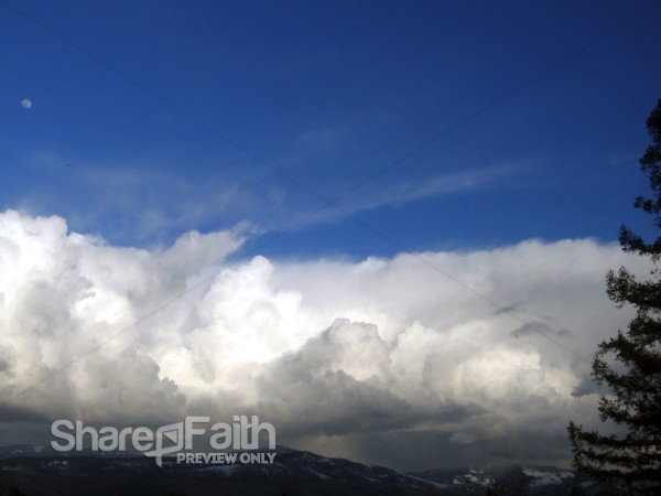 Blanket of Clouds Beneath Deep Blue Sky