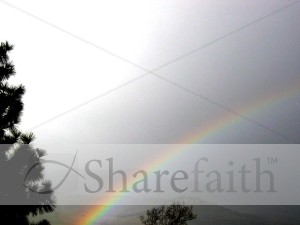 Rainbow Arches Through the Storm