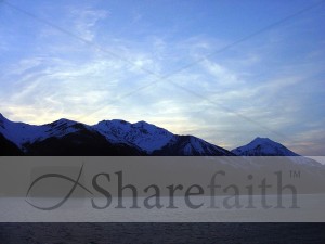 Sunset Over Alaskan Mountains