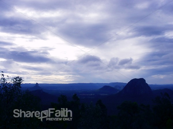 Blue Heavenly Landscape