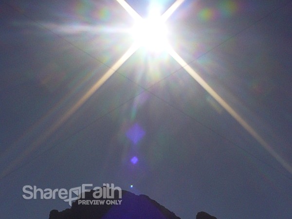 Bright Star in Night Sky