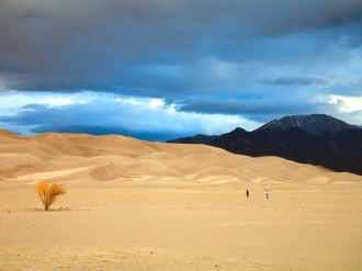 Desert Scene with Mountains