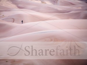 Man in the Desert Photo