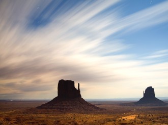Cirrus Clouds Over Monument Valley