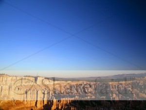 Empty Sky and Rock Formations