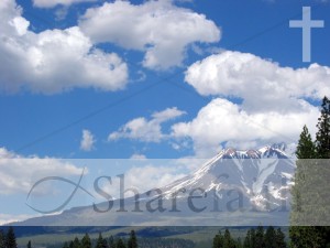 Clouds Over Mountain   Cross Watermark