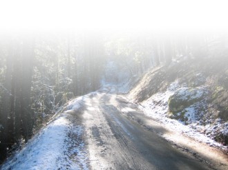 Snowy WInter Road Background