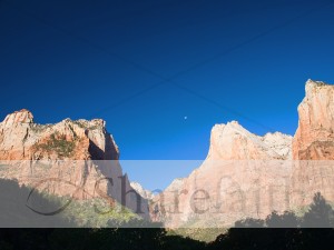Mountain Peaks Against Clear Sky
