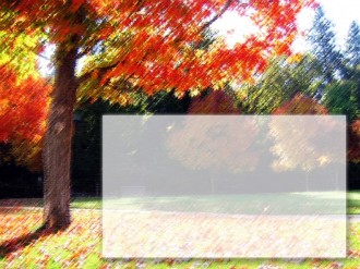 Stylized Fall Tree with Text Field