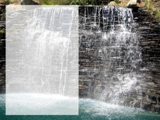 Waterfall with Text Field