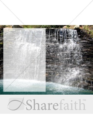 Waterfall with Text Field