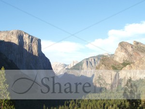Cliffs of Yosemite in Shadow