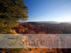 Sun Rising Over Bryce Canyon
