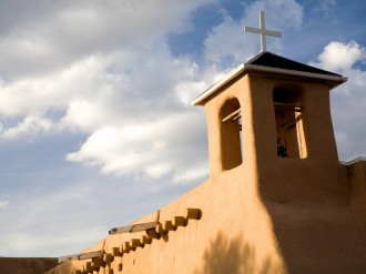 Southwestern Church Steeple Sunrise
