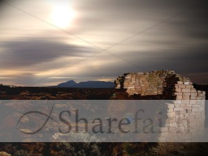 Desert Ruins at Dusk Image