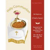 Holy Communion Table Certificate